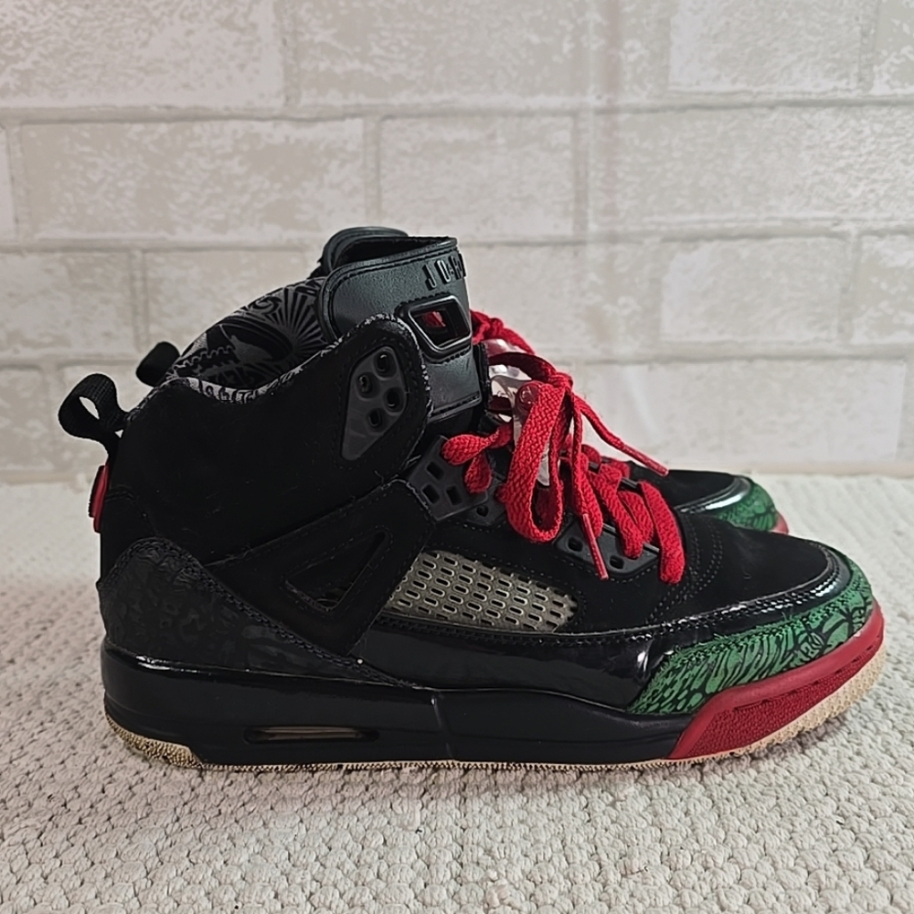 Nike Boys Air Jordan Spizike 317321-026 Black Basketball Shoes Sneakers Size 6Y